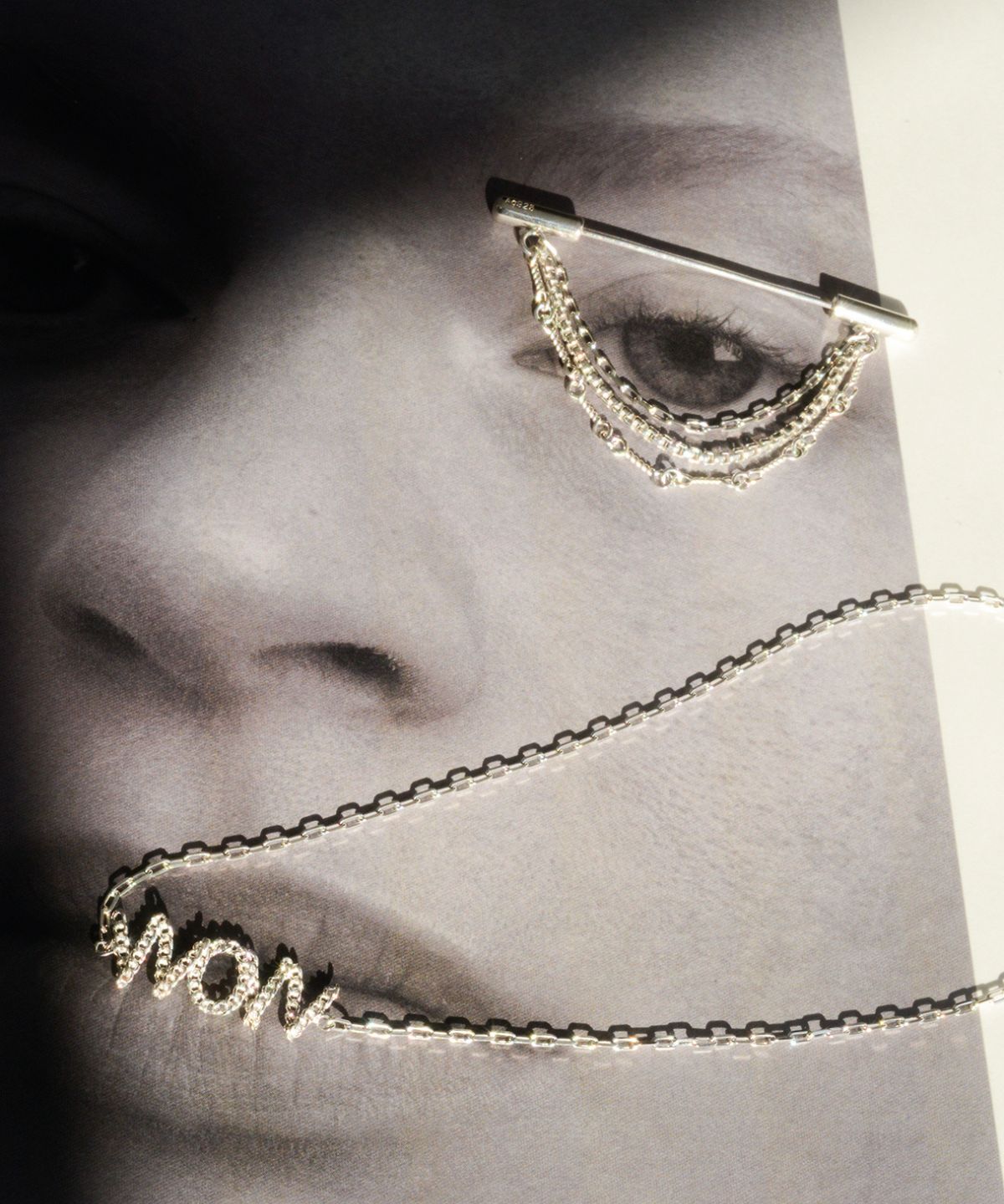 Drape Chain brooch|SV925