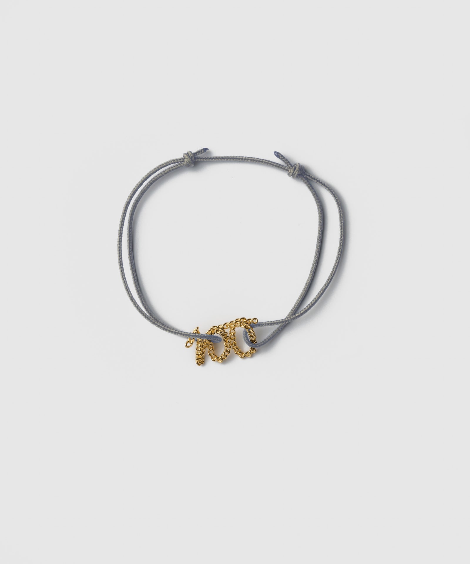 100 Curb Chain Cord Bracelet | SV925