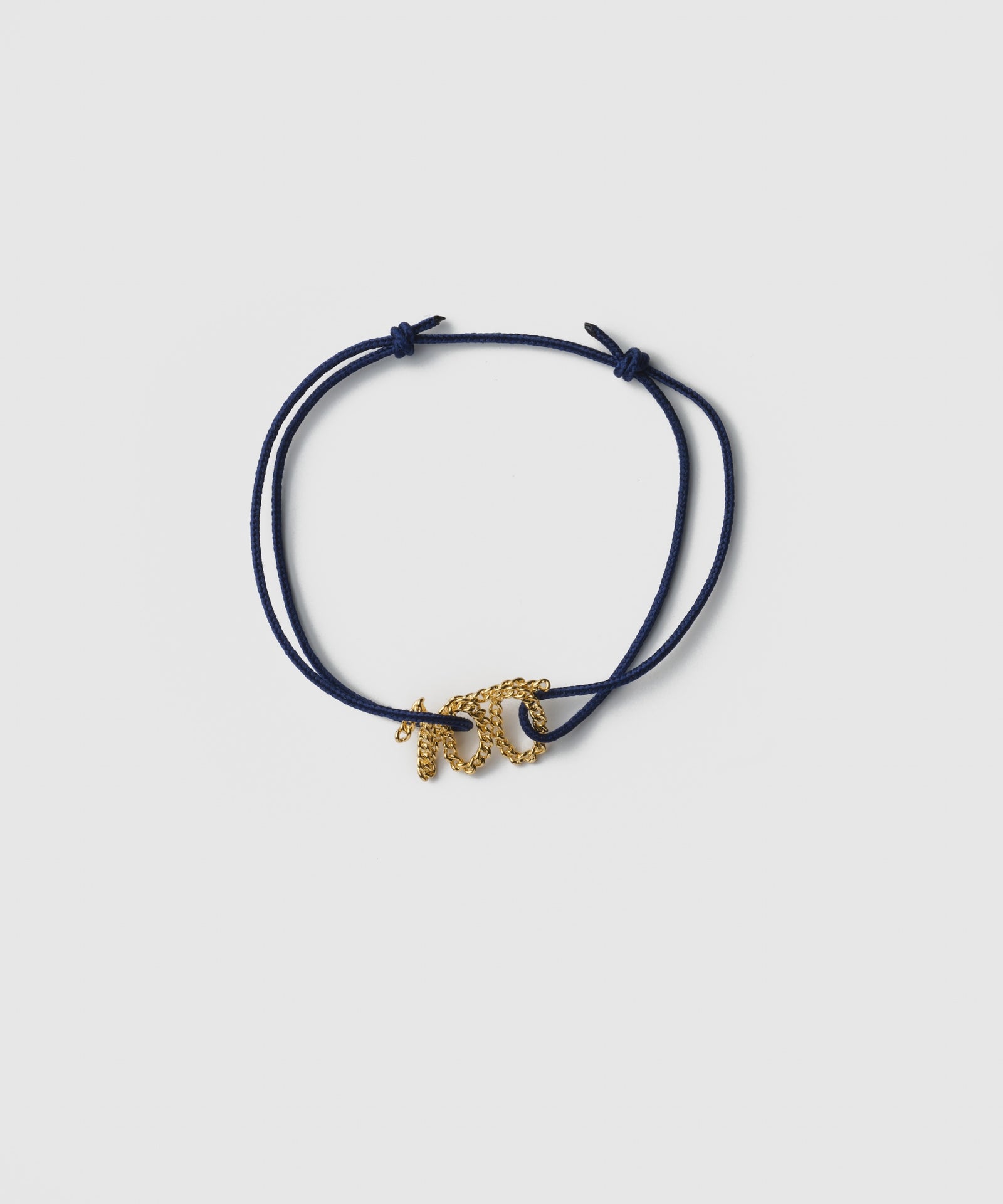 100 Curb Chain Cord Bracelet | SV925