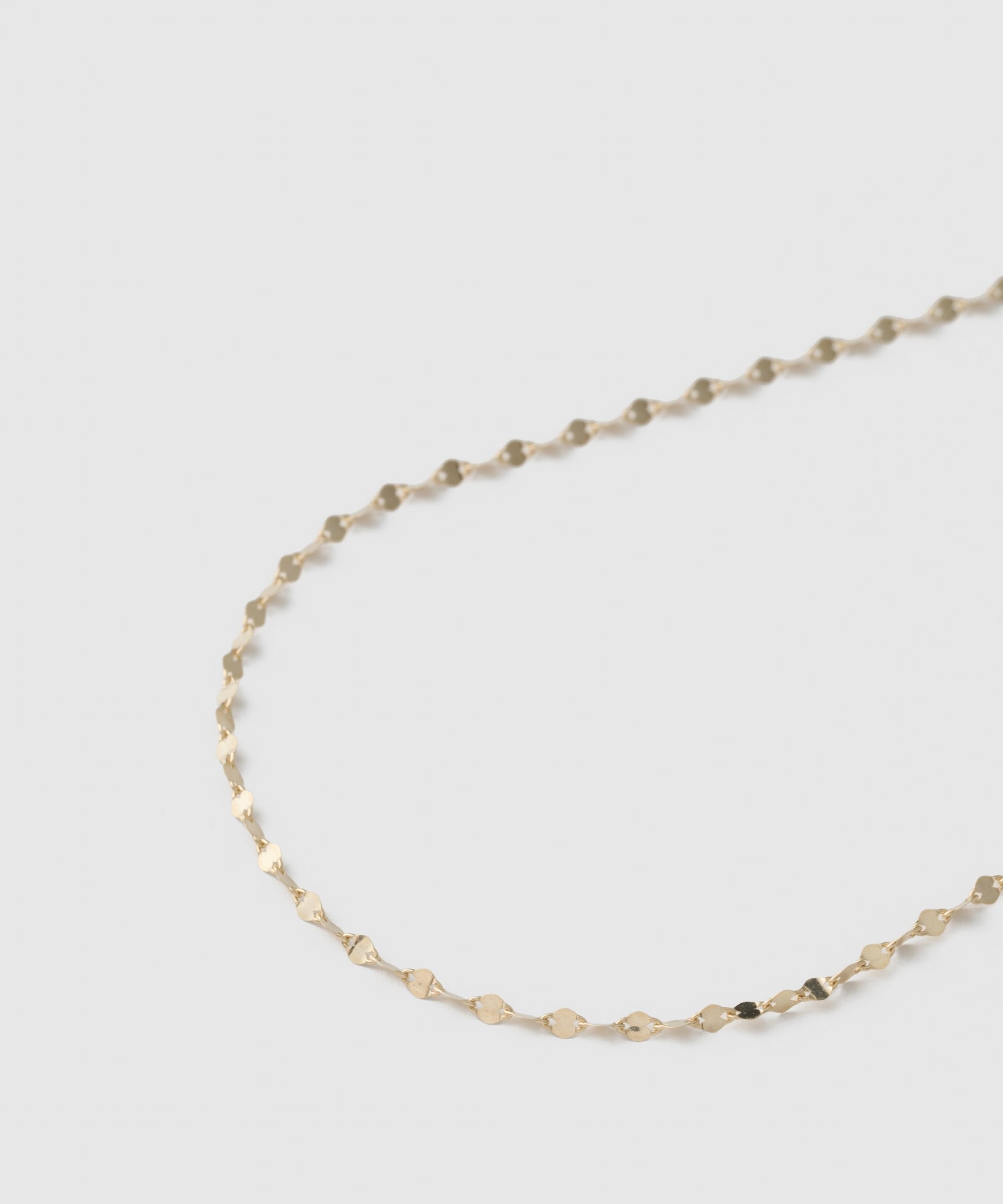 Pancake Chain Necklace | K10YG