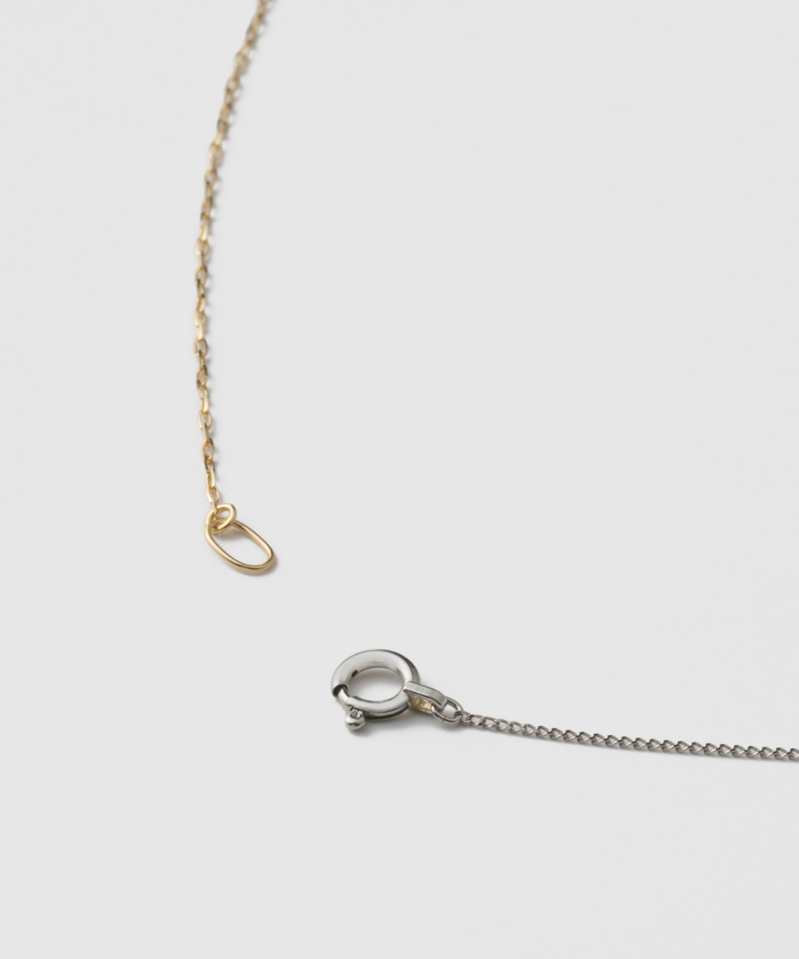 Asymmetric Chain Necklace 3(PT) : 2(K10)