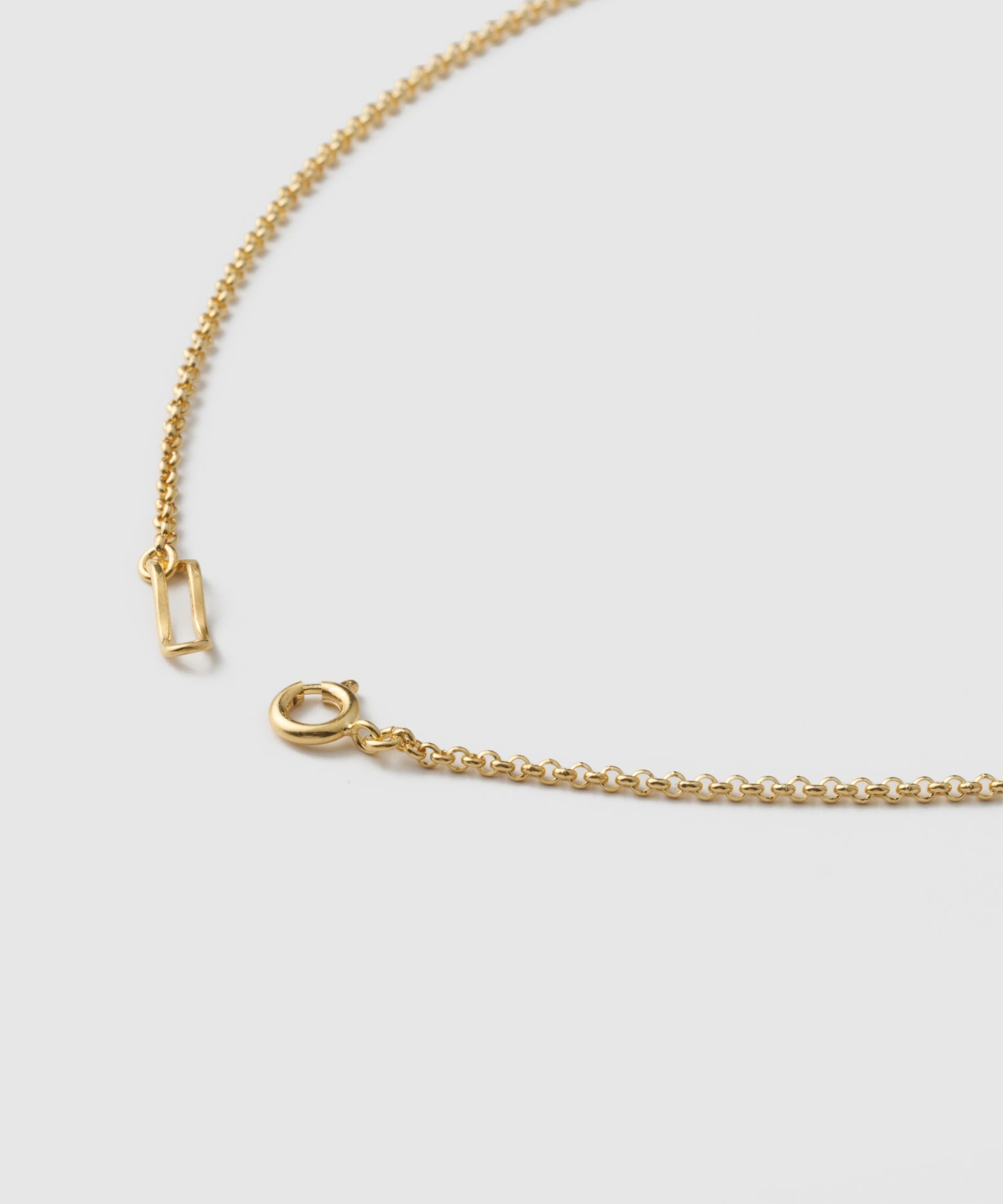 Heart Half Round Chain Necklace|SV925