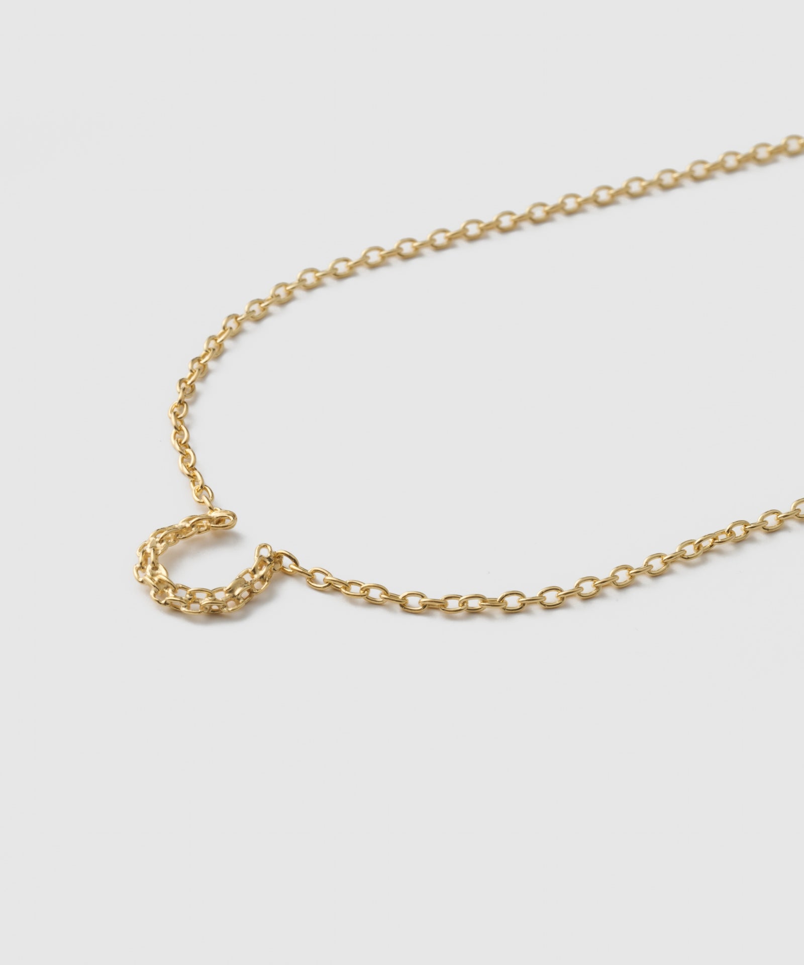 Horseshoe Oval Chian Necklace|SV925