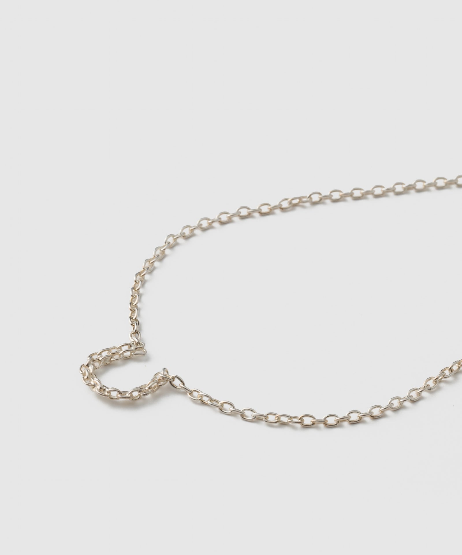 Horseshoe Oval Chian Necklace | SV925