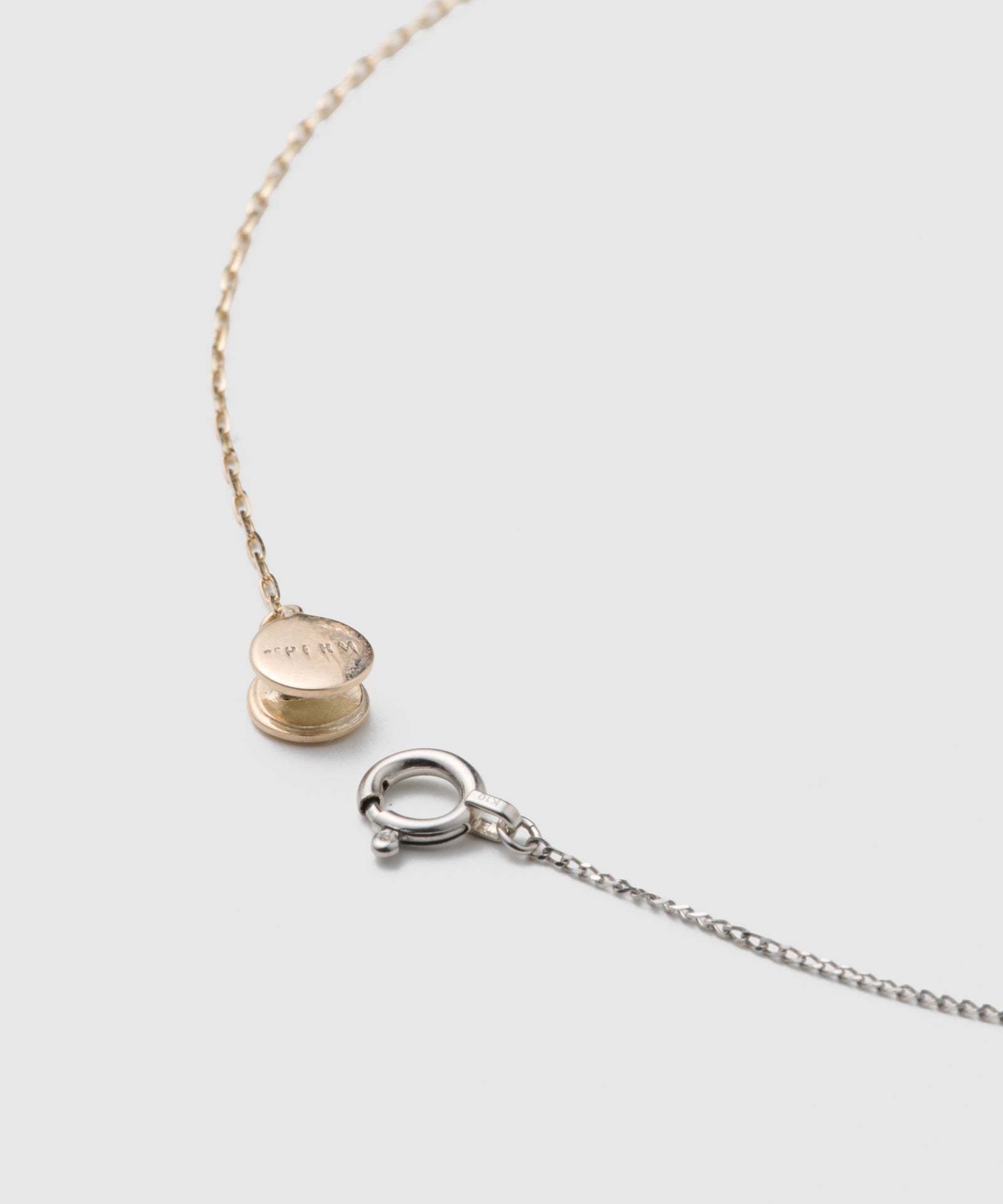 Diamond Glove Asymmetric Necklace3(PT) : 2(K10)