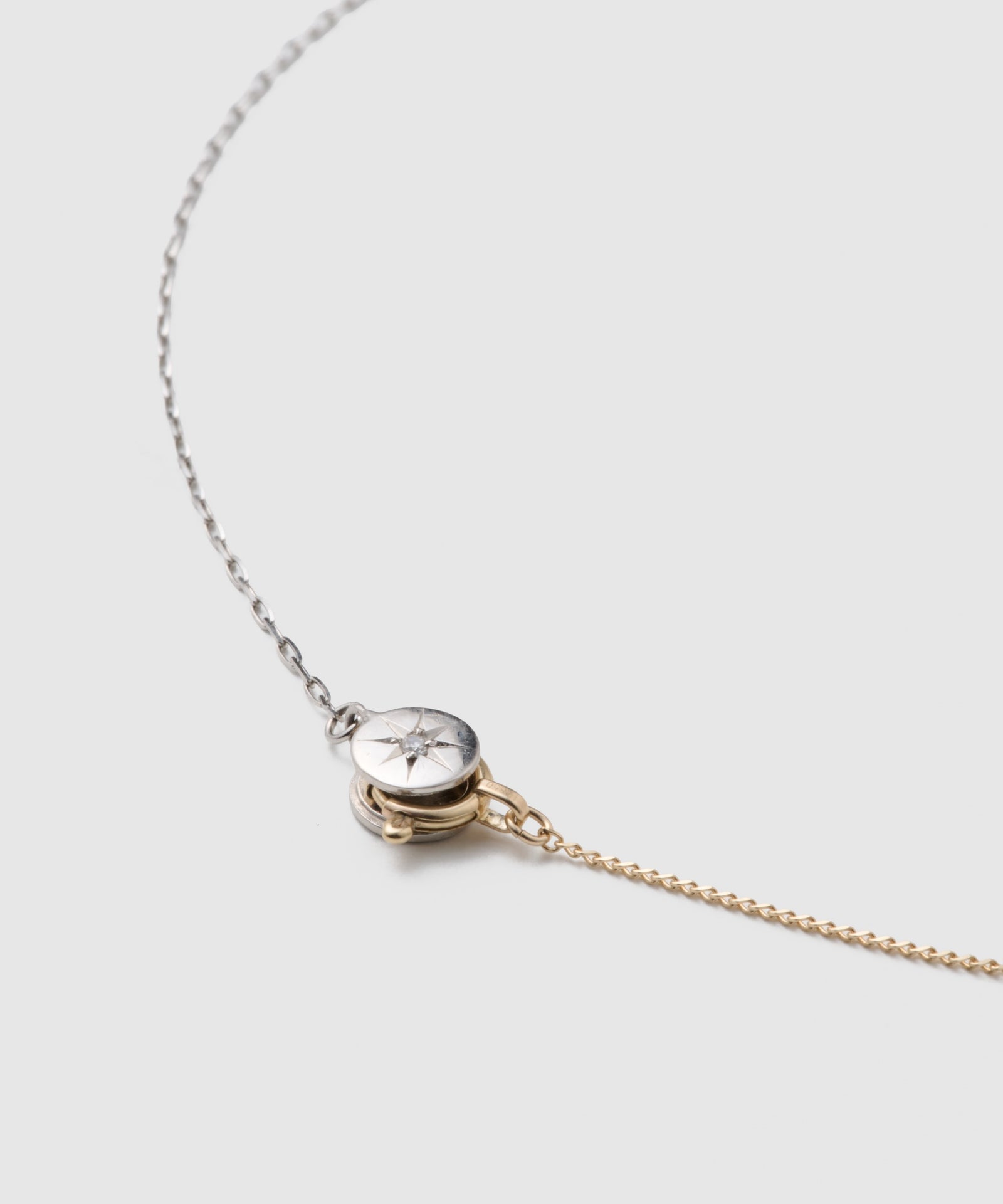 Diamond Glove Asymmetric Necklace3(K10) : 2(PT)
