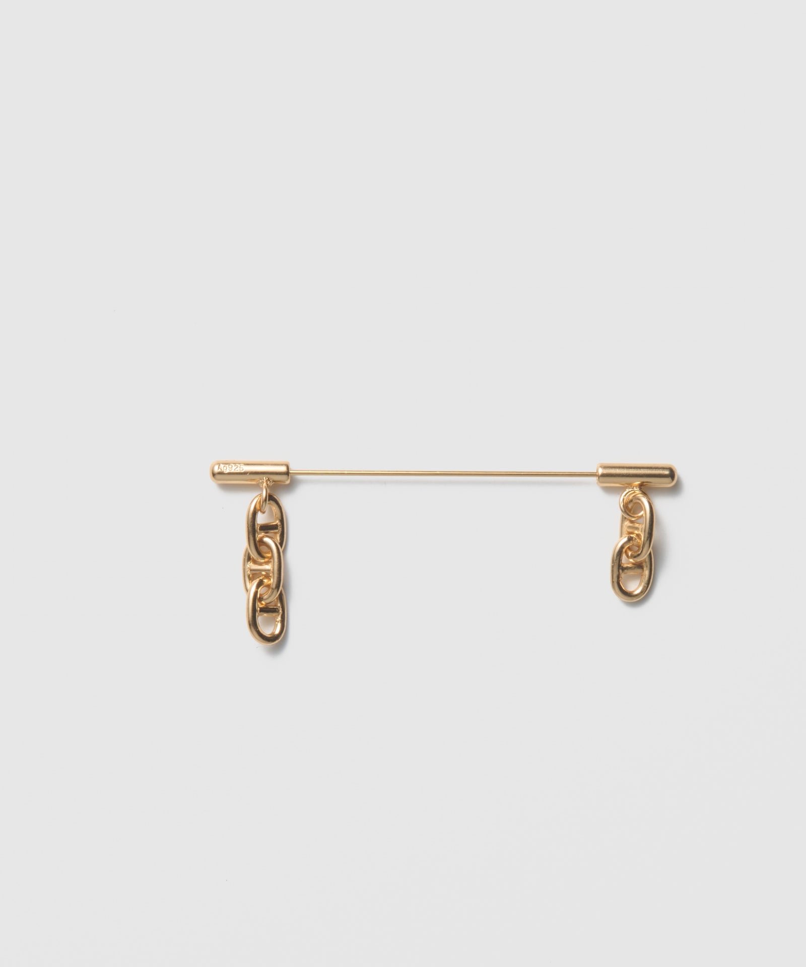 Drop Anchor Chain brooch|SV925