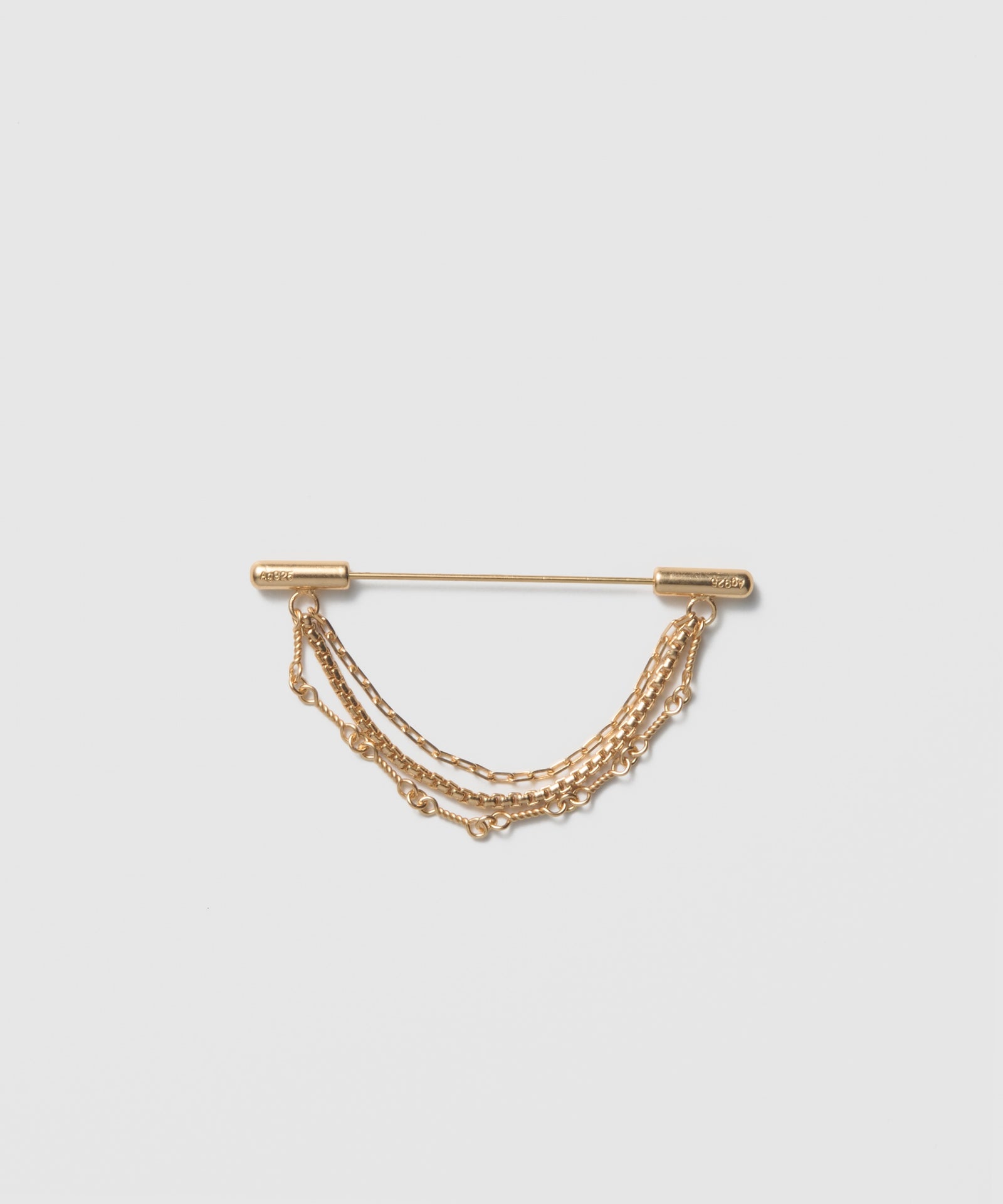 Drape Chain brooch|SV925