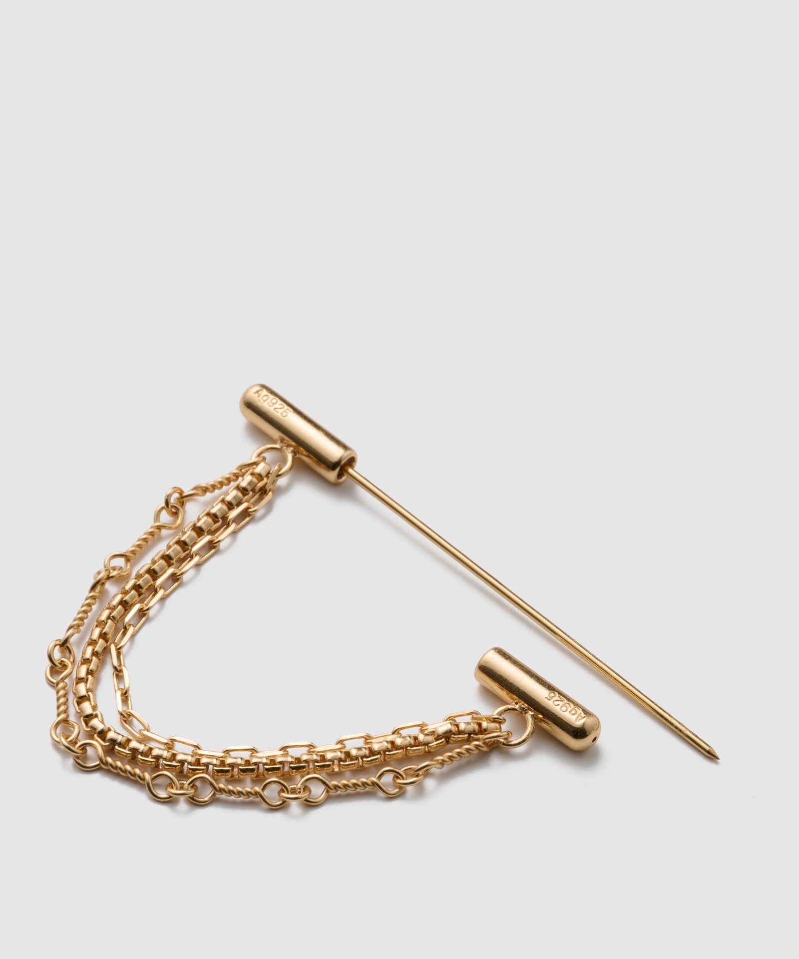 Drape Chain brooch|SV925