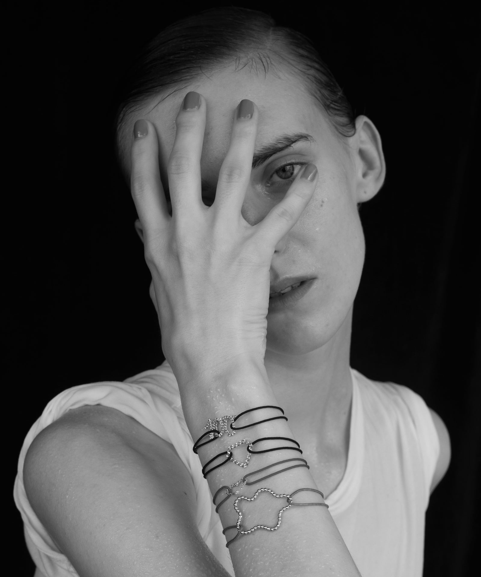 100 Curb Chain Cord Bracelet | SV925