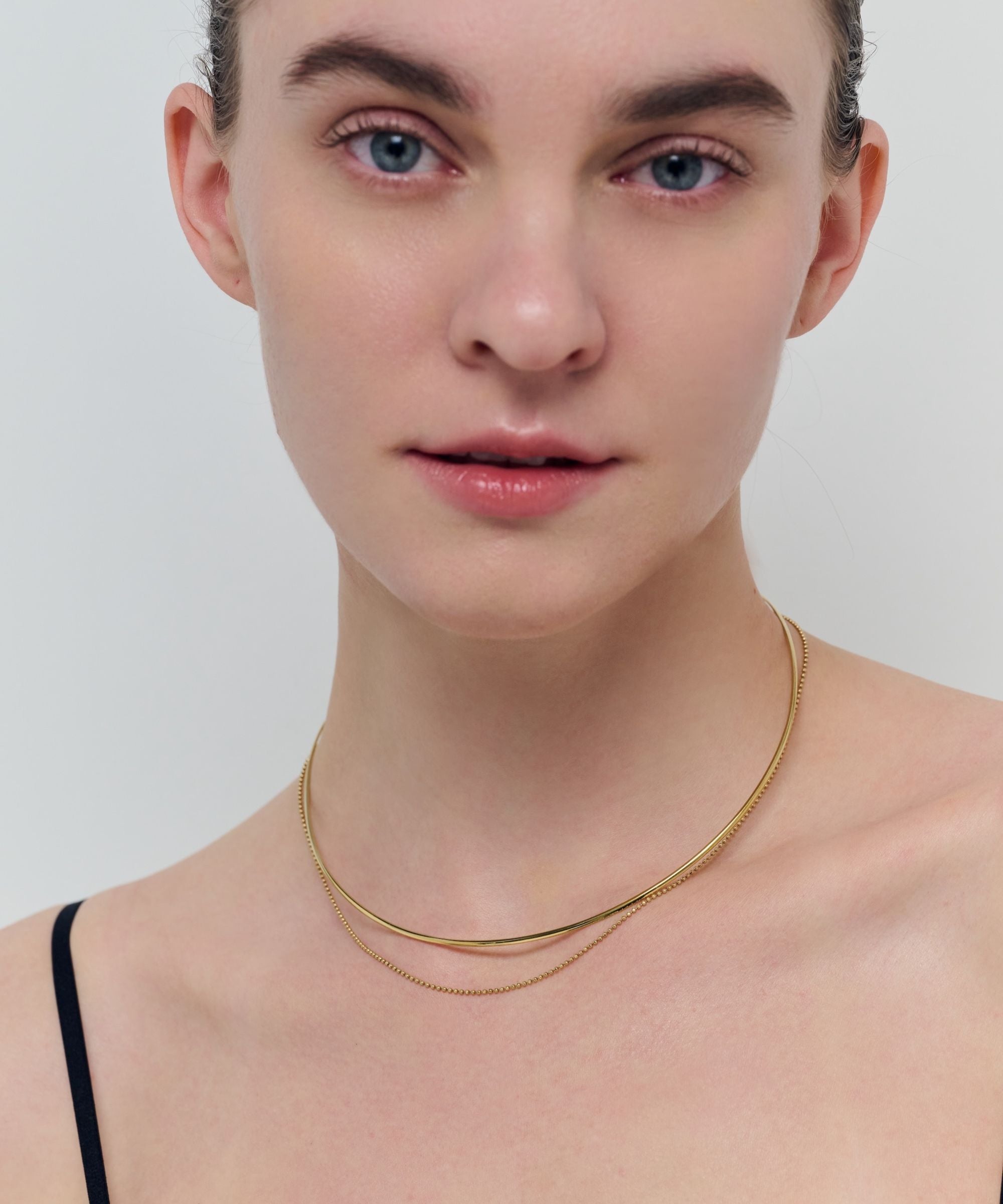アクセサリー NICKEL FREE TIP PLUMP CHOKER Neat Link Choker 1.5mm｜SV925 – wePERM