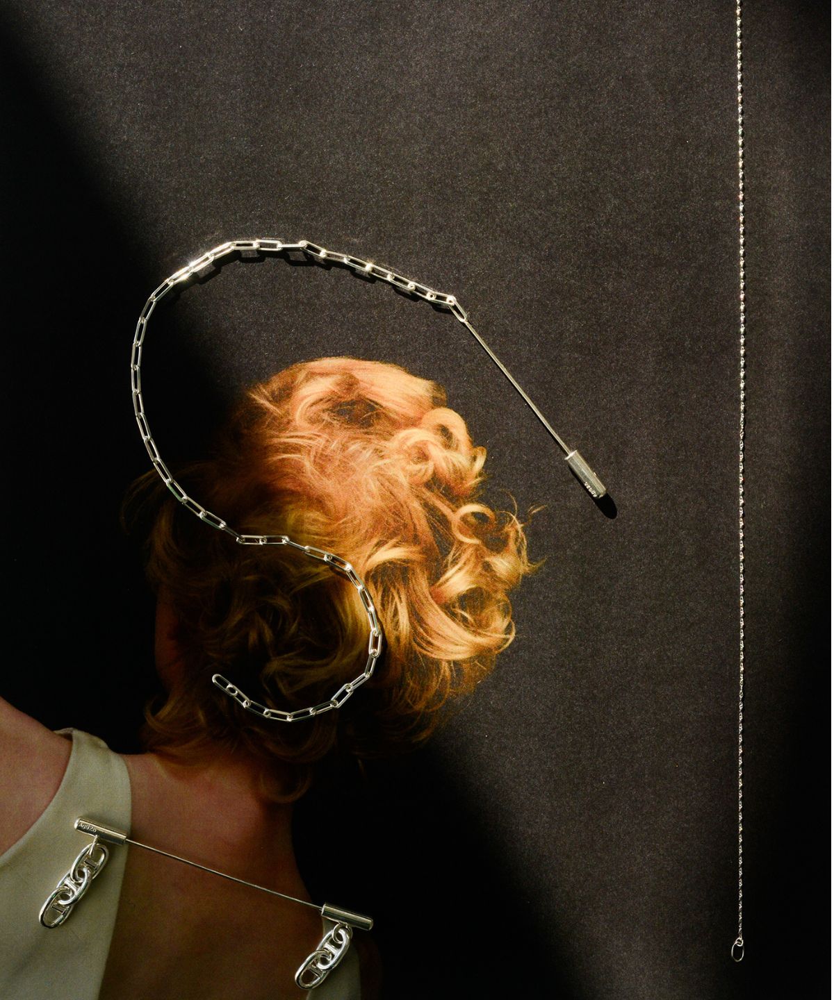 Drop Anchor Chain brooch｜SV925