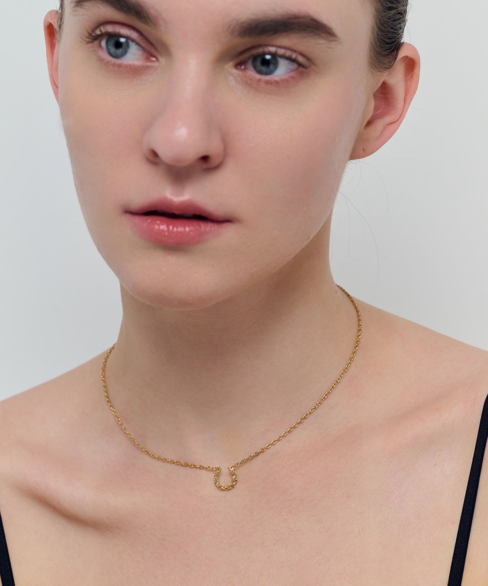 Horseshoe Oval Chian Necklace｜SV925