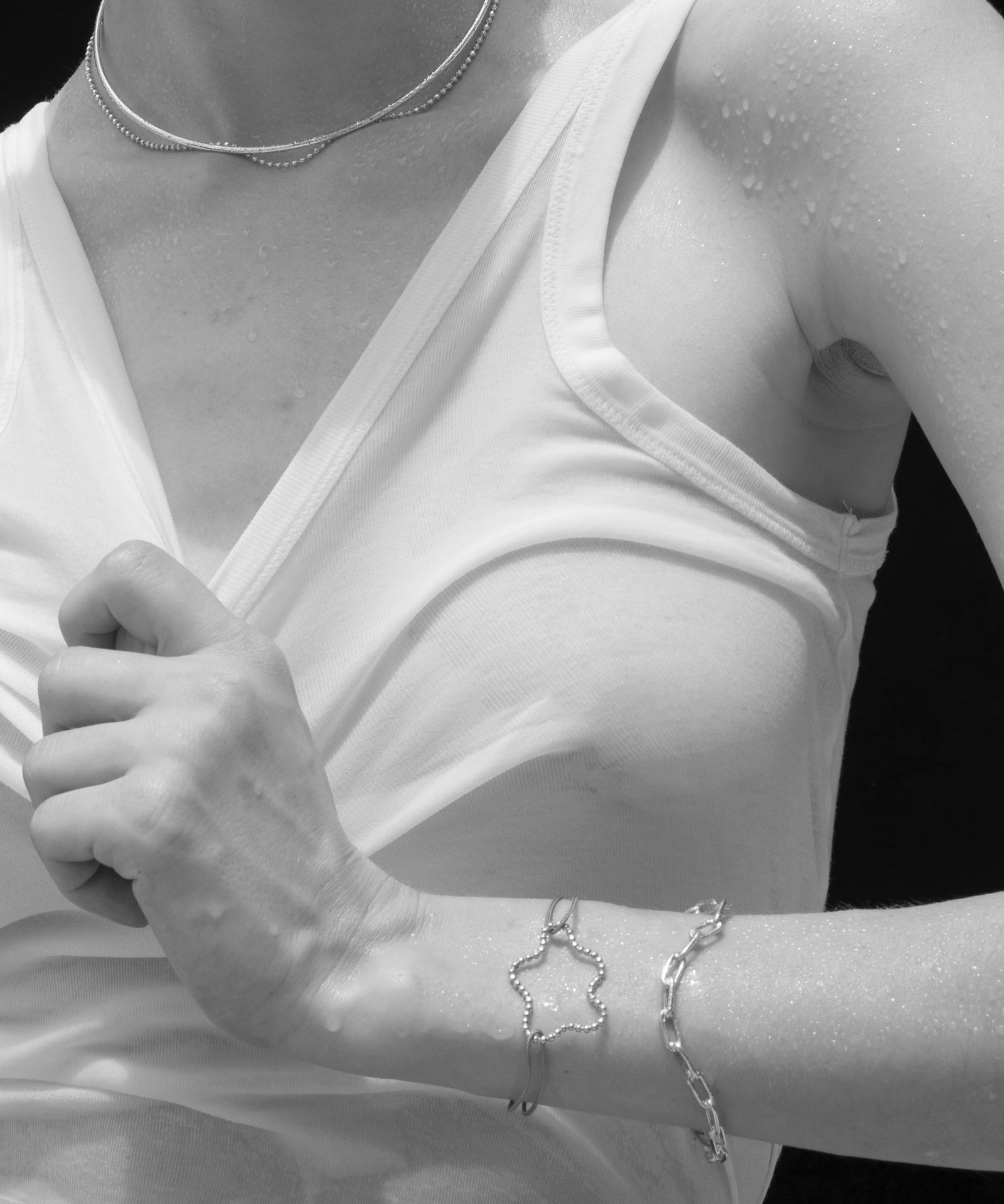 Cloud Ball Chain Cord Bracelet  | SV925