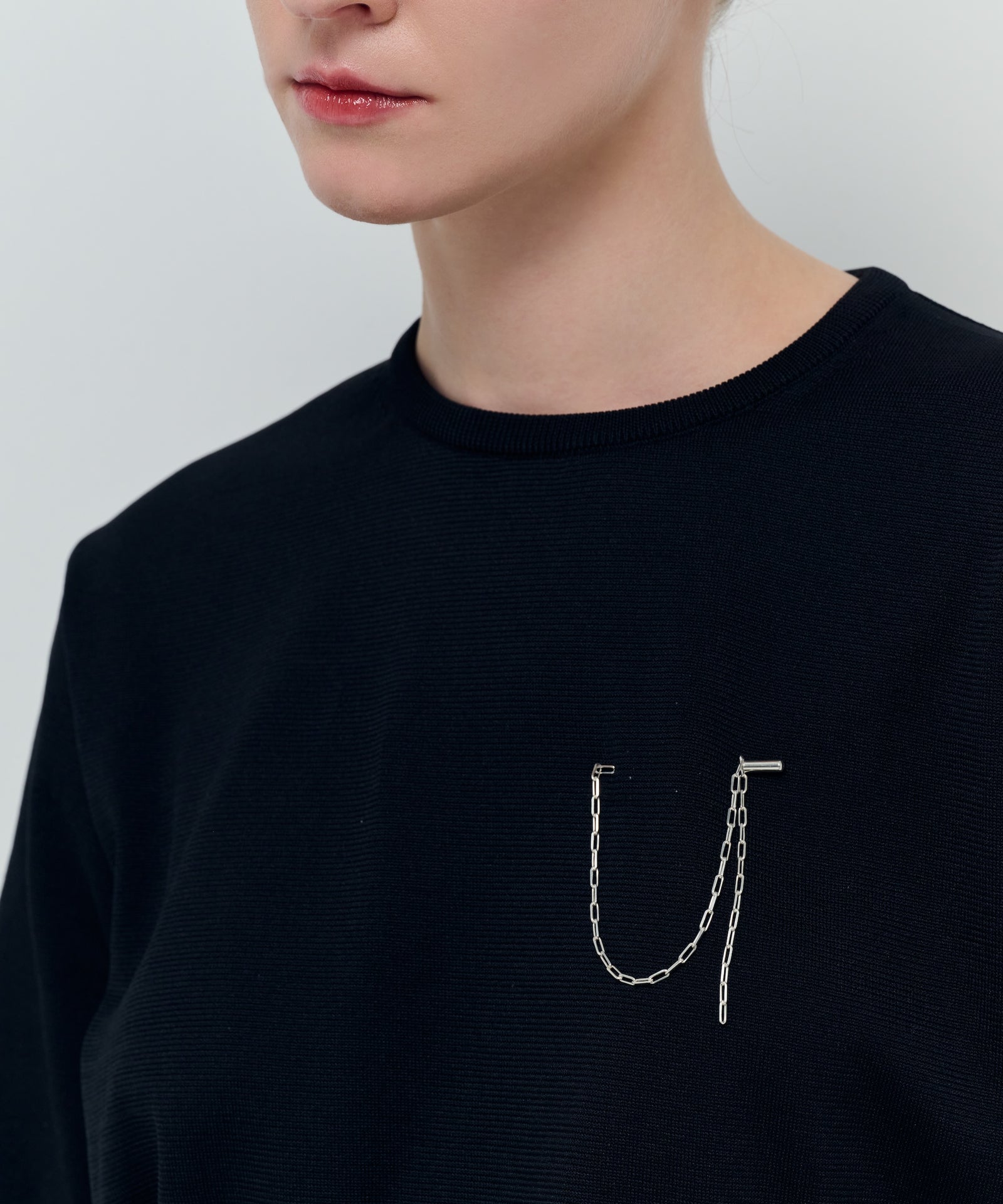 Drop Long Chain brooch｜SV925