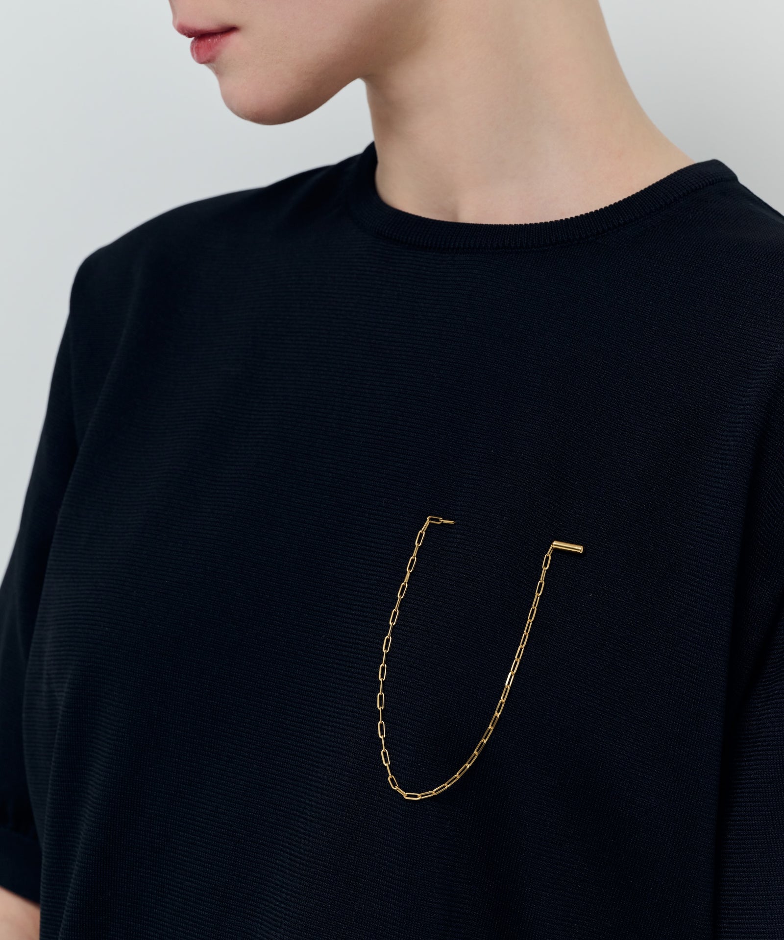 Drop Long Chain brooch｜SV925