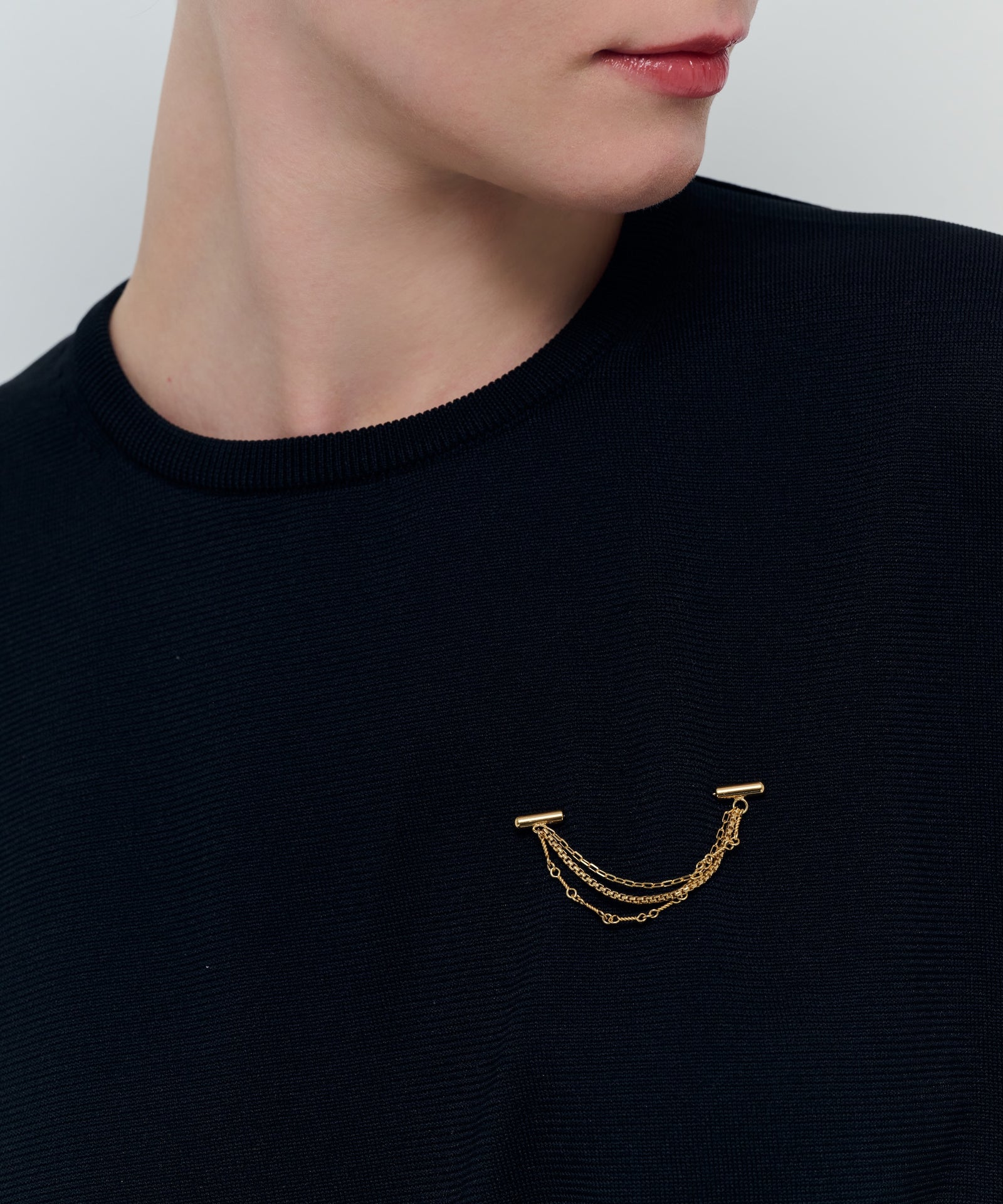 Drape Chain brooch｜SV925