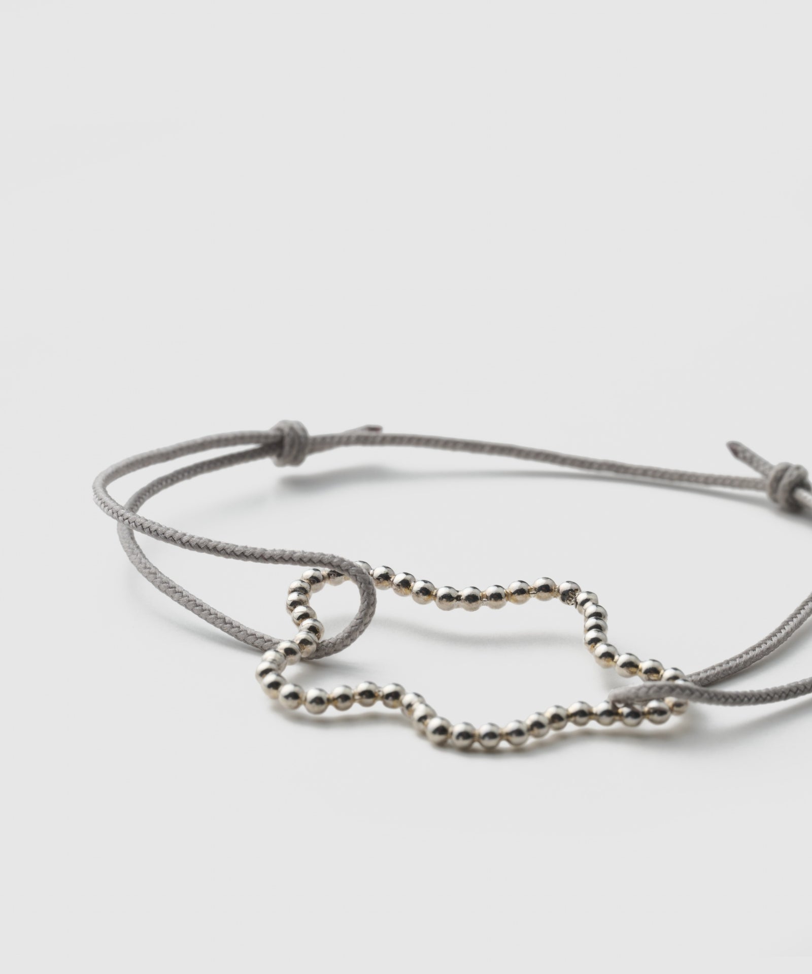 Cloud Ball Chain Cord Bracelet | SV925