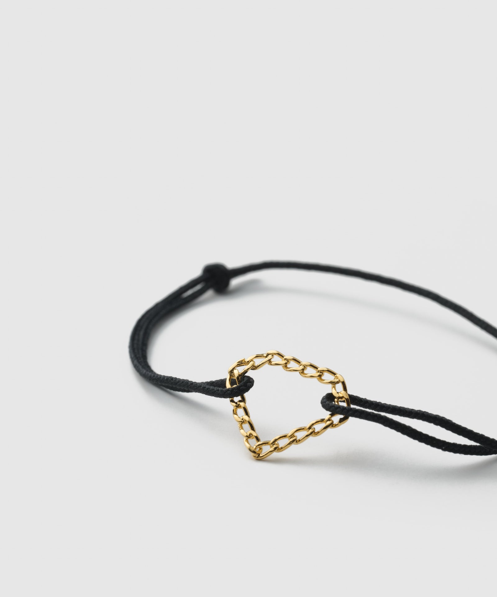 Diamond Long Curb Chian Cord Bracelet | SV925