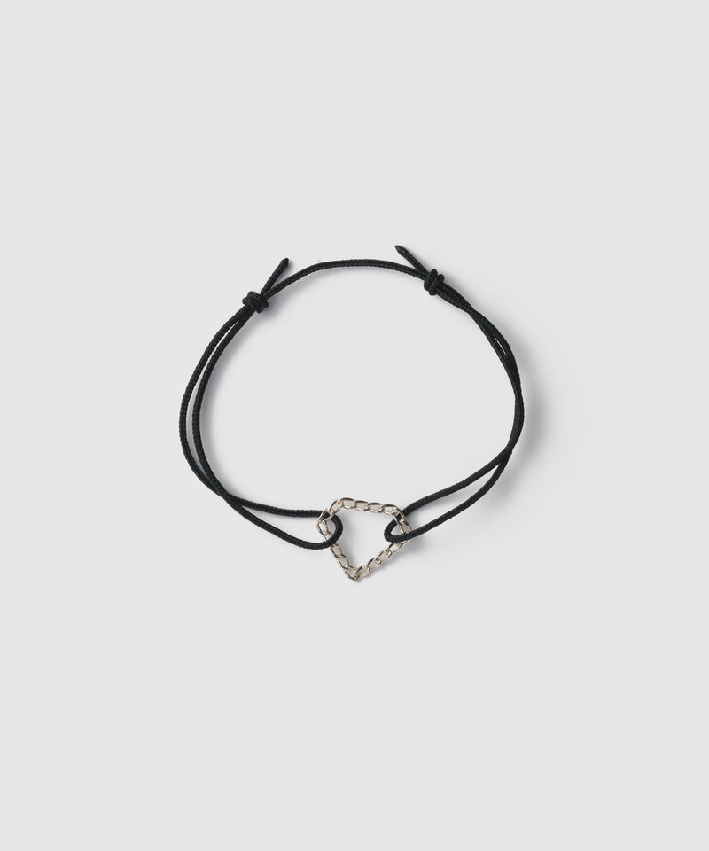 Diamond Long Curb Chian Cord Bracelet | SV925