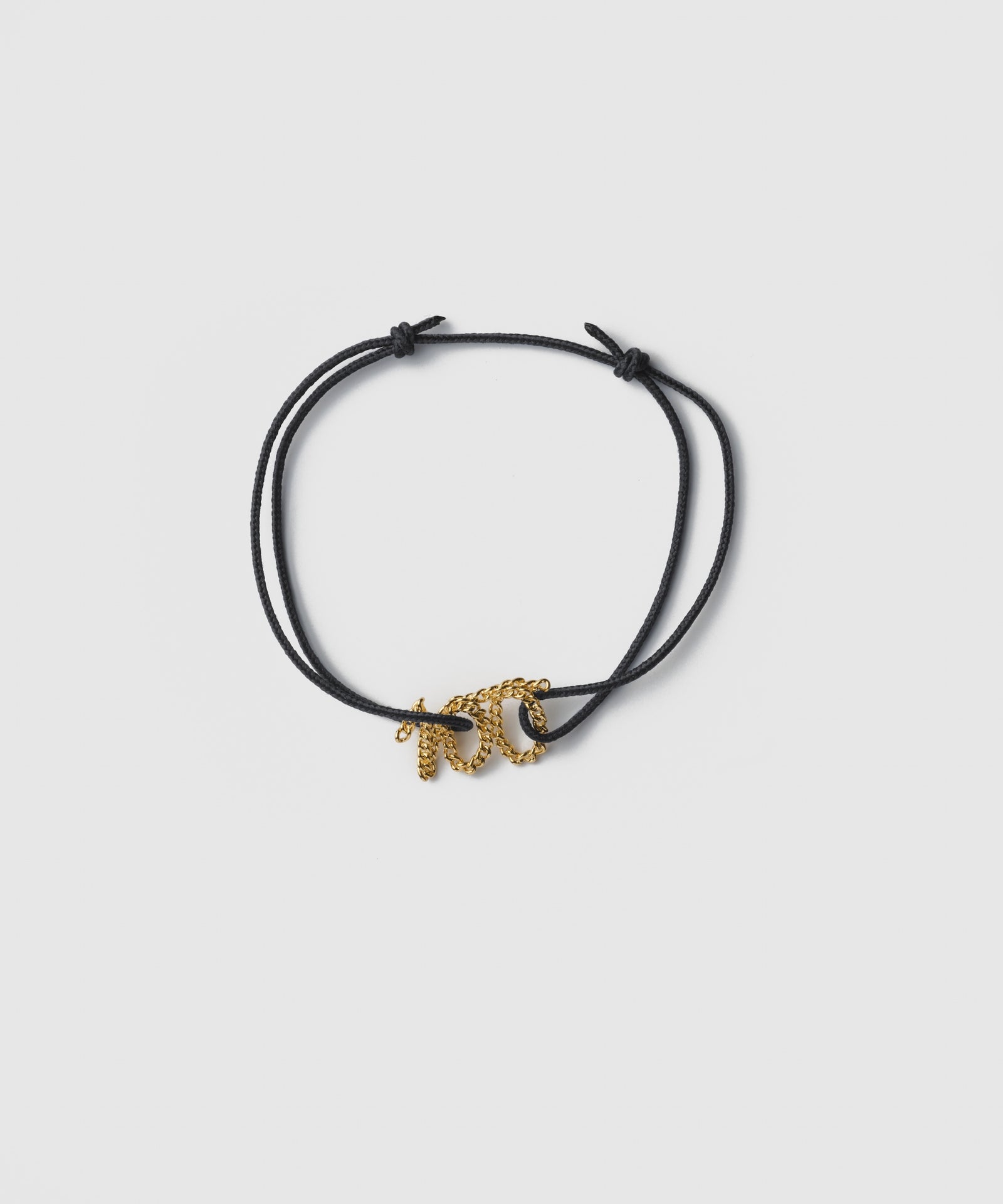 100 Curb Chain Cord Bracelet | SV925