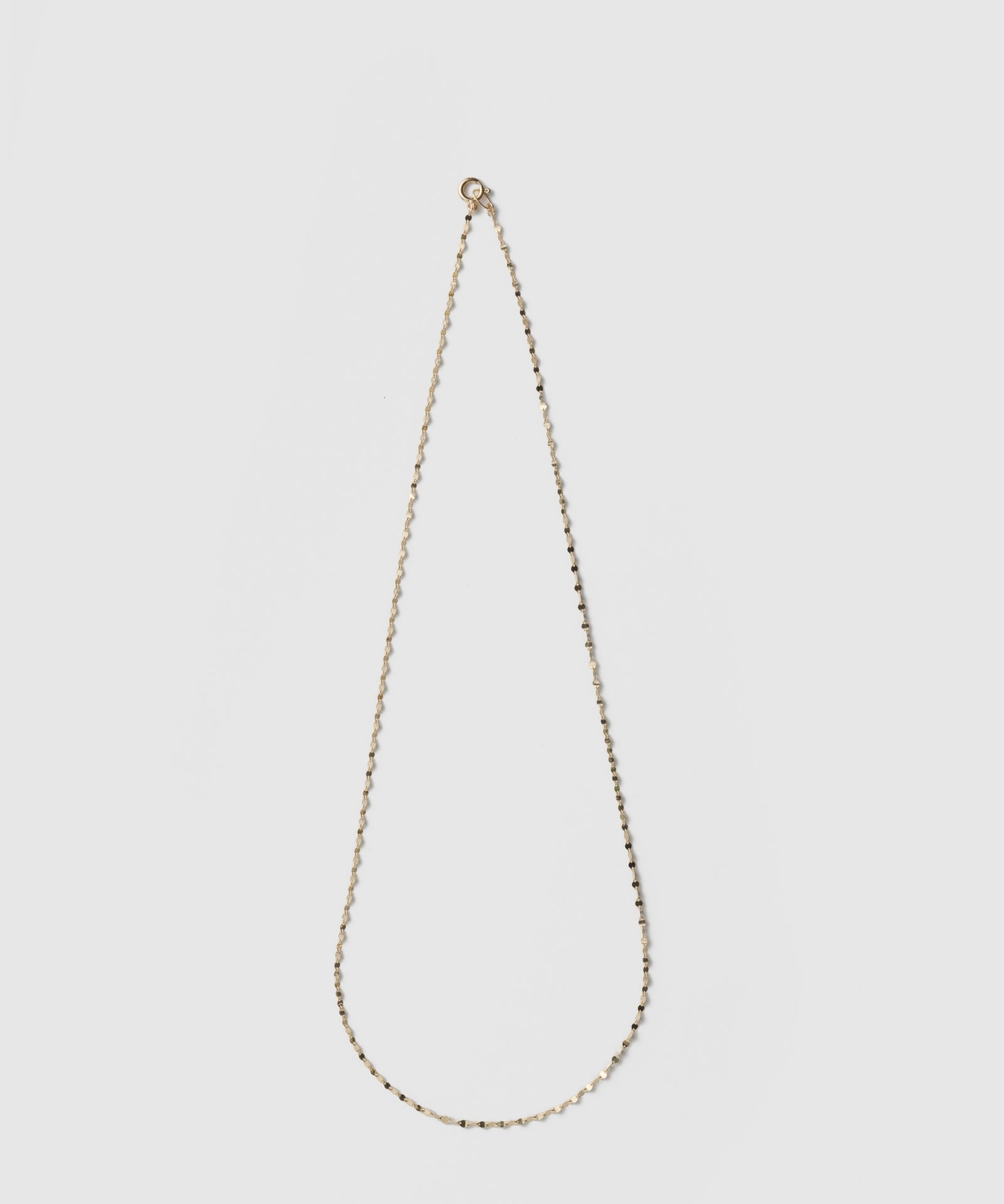 Pancake Chain Necklace | K10YG