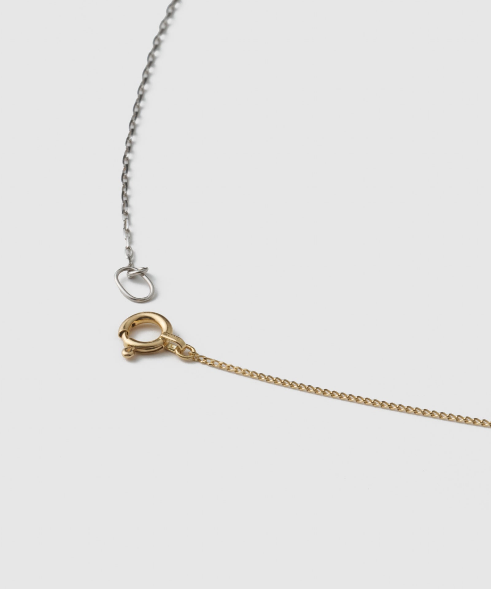 Asymmetric  Chain Necklace 3(K10) : 2(PT)