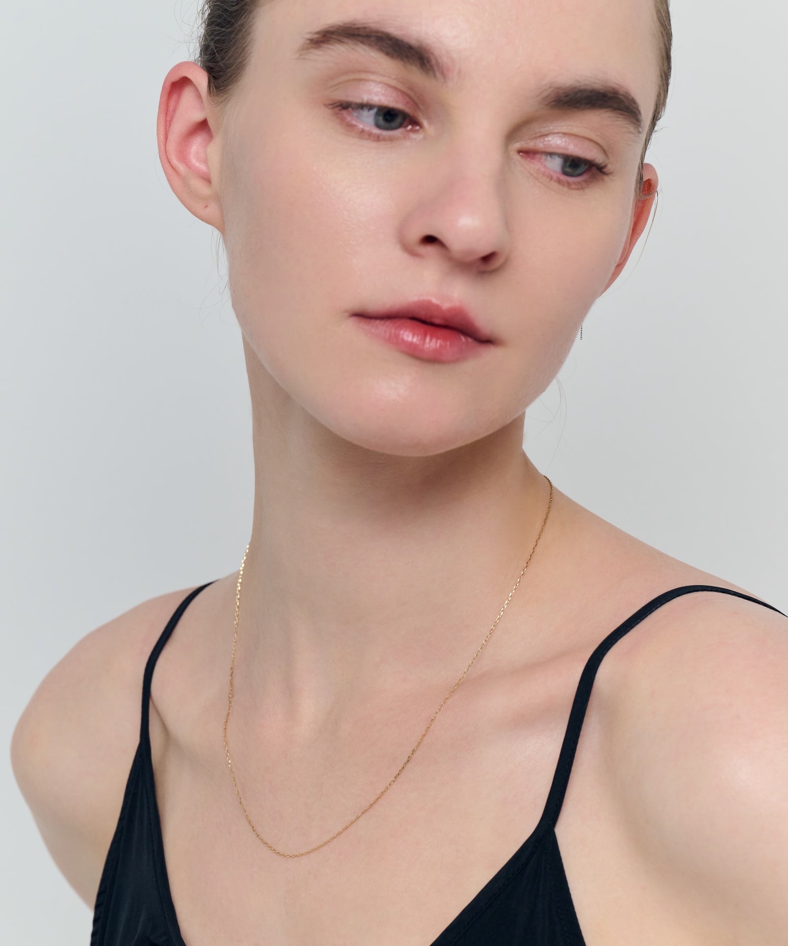 Crecsent Moon Necklace 50｜K10YG