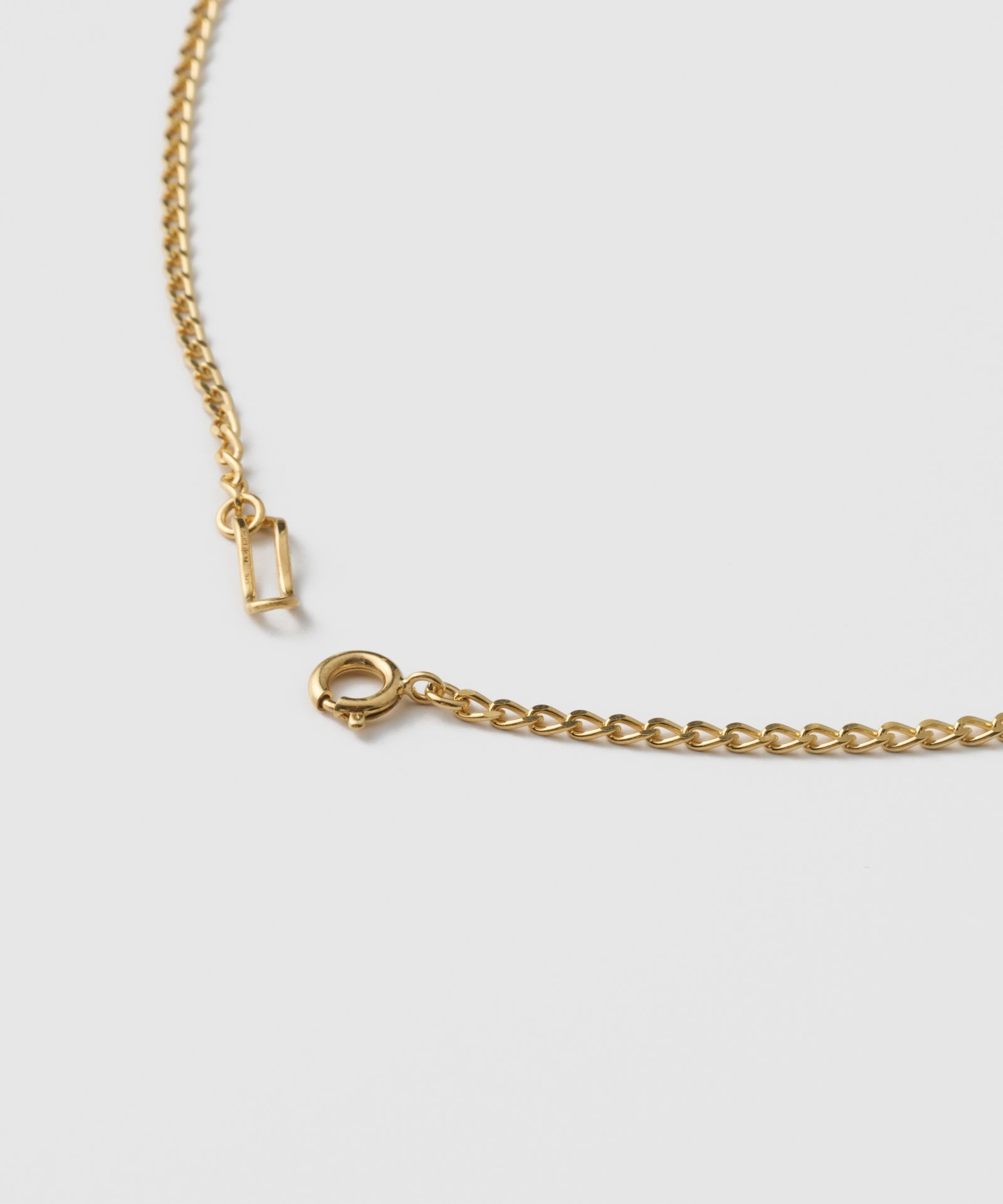 Diamond Long Curb Chian Necklace｜SV925